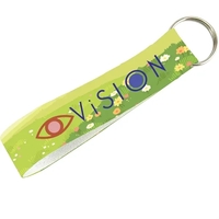 4" x 0.75" recycled polyester wrist lanyard with keyring.... from ASI 39552...
