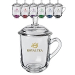 13 oz. Glass Tea Cups with Lids