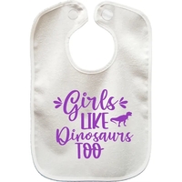 Extra Large Toddler Bib with Hook & Loop or Snap Closure