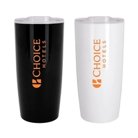 22 oz. double wall insulated plastic tumbler with slide-lock lid.... from ASI...