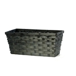 Black Bamboo Basket EMPTY 14"