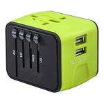 World Travel Adapter with 2 USB Ports