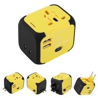 World Travel Adapter with 2 USB Ports