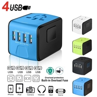 This World Travel Adapter with 4 USB Charging Ports is available... from ASI...