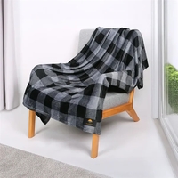 Double-sided flannel blanket made from rPET recycled material.... from ASI...