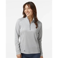 Adidas Women's Space Dyed Quarter-Zip Pullover... from ASI 84358 S&S Activewear