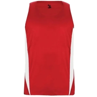Youth singlet made of 100% polyester with contrast side inserts, moisture......