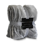 Alpine Fleece Faux Fur Throw Blanket