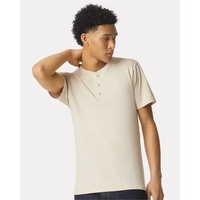 American Apparel Unisex CVC Henley Tee... from ASI 84358 S&S Activewear