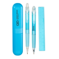 Mechanical pencil set has 5" plastic ruler, mechanical pencil with 0.5mm......