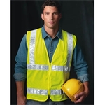 Bayside Unisex USA-Made Mesh Safety Vest