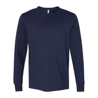 Adult long sleeve 4.2 oz., preshrunk jersey henley. Blank product.... from...