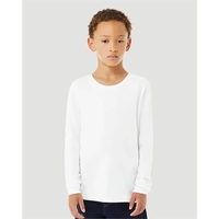BELLA + CANVAS Youth Heather CVC Long Sleeve Tee... from ASI 84358 S&S...