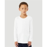 BELLA + CANVAS Youth Heather CVC Long Sleeve Tee