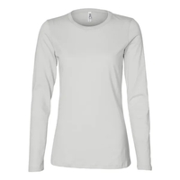 Crewneck women's t-shirt with 4.2 oz. 100% combed ringspun cotton. Blank......