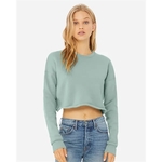 BELLA + CANVAS Women's Crop Fleece Crewneck Sweatshirt