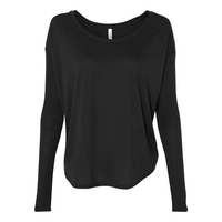Women's flowy T-shirt with 2x1 rib sleeves. Blank product.... from ASI 84358...