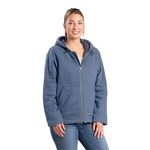 Berne Apparel Women's Sherpa-Lined Twill Hooded Jacket