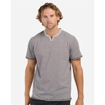 Boxercraft Men's Striped V-Notch T-Shirt