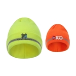 12" Folded Safety Beanie with Reflective Threads