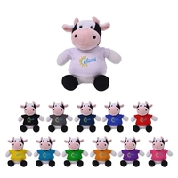 6" stuffed cow with a customizable t-shirt.... from ASI 98360 WOWLine