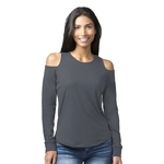 Boxercraft Women's Cold Shoulder Long Sleeve T-Shirt