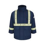 Bulwark Men's Long Deluxe Parka With Reflective Trim - EX...