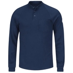 Bulwark Men's Long Sleeve Henley Shirt- CoolTouch®2