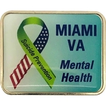 1 1/4" W x 3/4" H Rounded Rectangle Digistock Lapel Pins