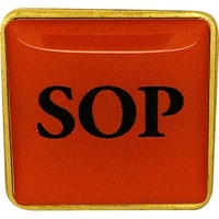 1" W x 1" H Rounded Square Digistock Lapel Pins