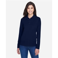 CORE365 Women's Pinnacle Performance Long-Sleeve Pique Polo... from ASI 84358...