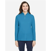 CORE365 Women's Fusion ChromaSoft™ Pique Quarter-Zip... from ASI 84358 S&S...
