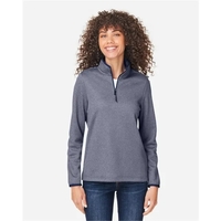 CORE365 Women's Venture Heathered Stripe Quarter-Zip... from ASI 84358 S&S...