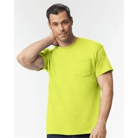 Cotton / polyester T-shirt with a pocket and moisture-wicking properties.......