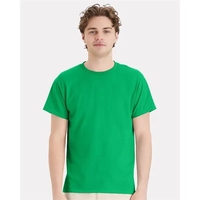Hanes adult T-shirt made of cotton/polyester with up to 5% recycled... from...