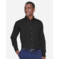 Harriton Easy Blend™ Long Sleeve Twill Shirt... from ASI 84358 S&S Activewear