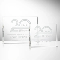 Optical crystal wedge award.... from ASI 84592 St Regis Group / St Regis