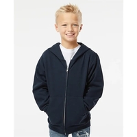 Youth Midweight Hooded Full-Zip Sweatshirt.... from ASI 84358 S&S Activewear