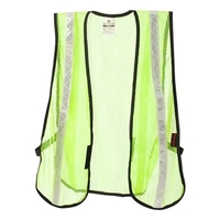 Brightly colored mesh vest with colored taping. Blank product.... from ASI...