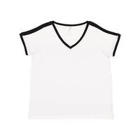 Women's Curvy Soccer Ringer Tee... from ASI 84358 S&S Activewear