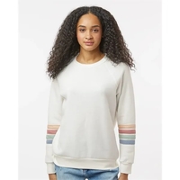 MV Sport Women's Striped Sleeves Crewneck Sweatshirt... from ASI 84358 S&S...