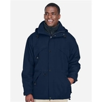North End Men's 3-in-1 Parka with Dobby Trim