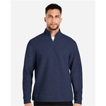 North End Men's Spirit Textured Quarter-Zip Pullover