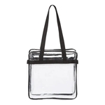 OAD OAD Clear Tote with Zippered Top