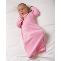 Infant 1x1 baby rib lap shoulder layette. Blank product.... from ASI 84358...