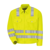 Red Kap Hi-Visibility Ike Jacket - Long Sizes... from ASI 84358 S&S Activewear