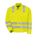 Red Kap Men's Tall Hi-Visibility Ike Jacket