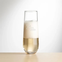 Redmond Stemless Flute - Deep Etch