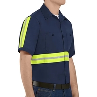 Enhanced Visibility Short Sleeve Cotton Work Shirt Long S...... from ASI...