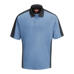 Red Kap Men's Performance Knit Two Tone Polo